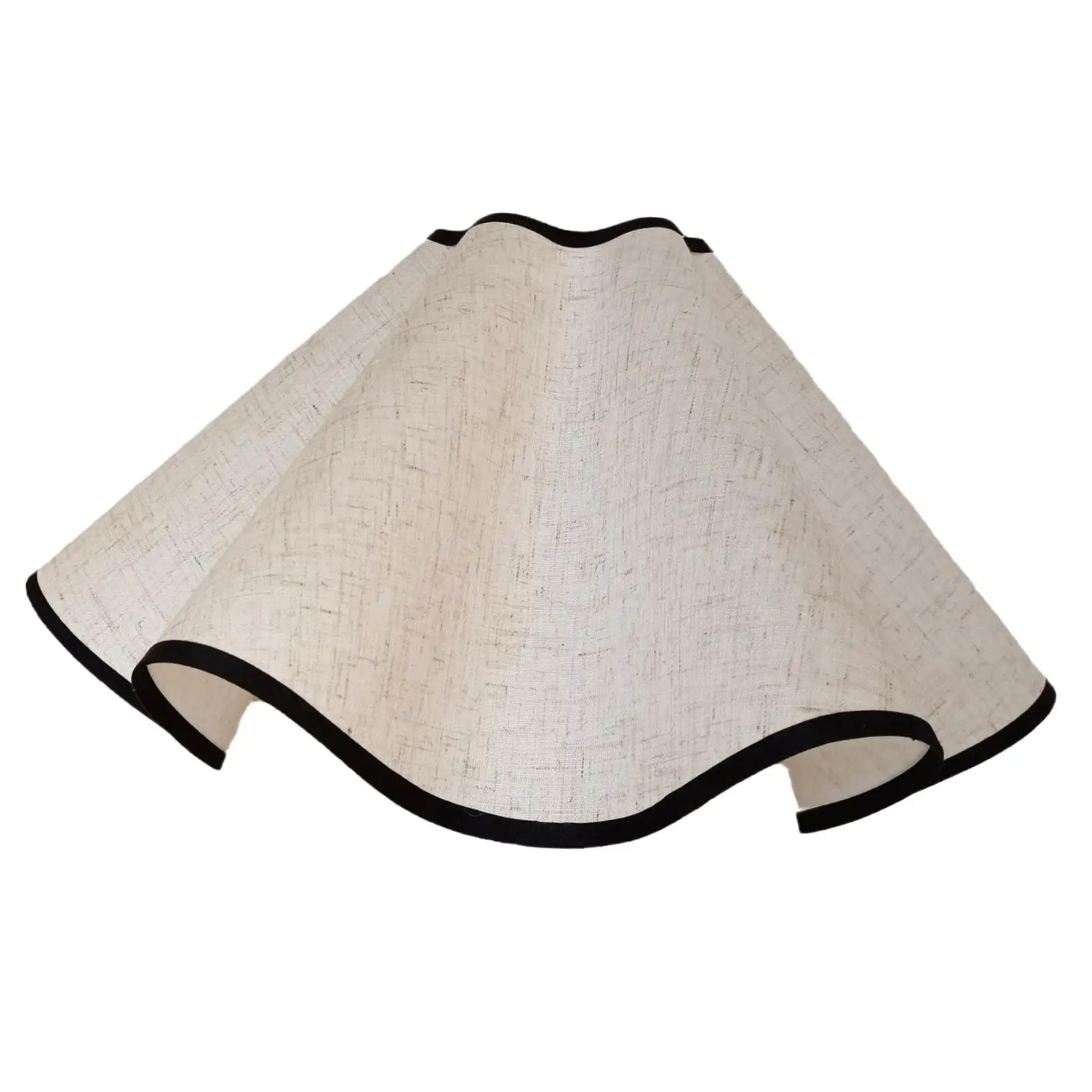 Table Lamp Shade Linen Petal Lampshade Decorative Desk Light Cover Modern Bedroom Lamp Shade for Home Dorm Office