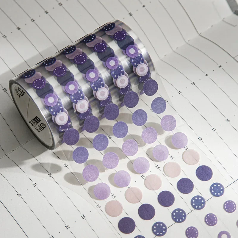 1 Roll 60mm*3m Dot Washi Tape Adhesive Tape Ins Minimalist Basic Dot Journal Decorative Stickers