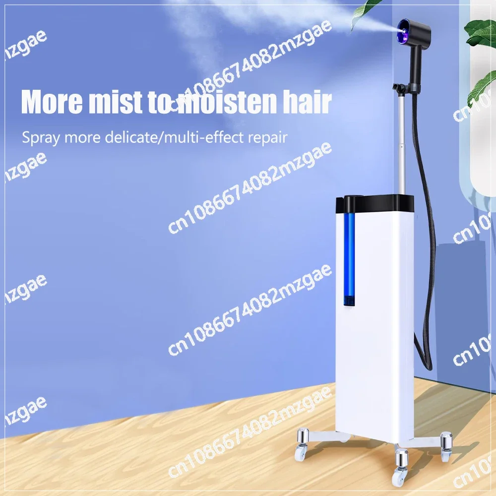 2-in-1 Professional Hair Steamer with Hood, Facial Humidifier and Shampoo Stand for Coloring Perming Spa Salon