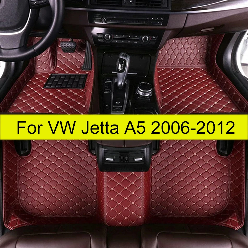 

Автомобильные коврики для VW Volkswagen Jetta A5 2012 2011 2010 2009 2008 2007 2006, автомобильные внутренние ковры, Стайлинг, аксессуары