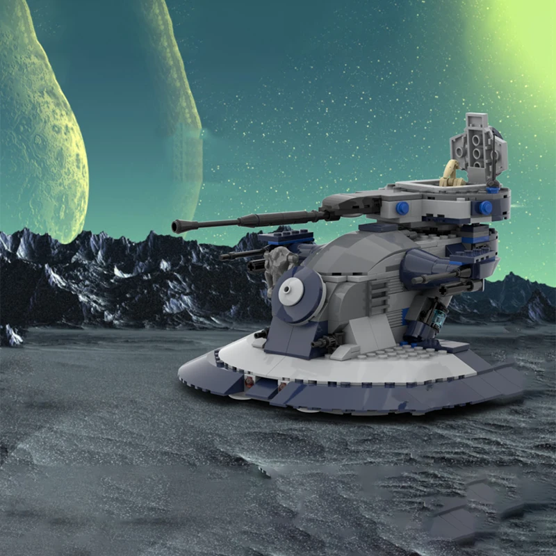 Image of 396-teiliges MOC AAT 8018 Refresh Star Battle Modellbausatz Heimdekoration Schreibtisch-Ausstellungsstück Regal-Akzent Premium Raumdekoration Geschenk für Erwachsene