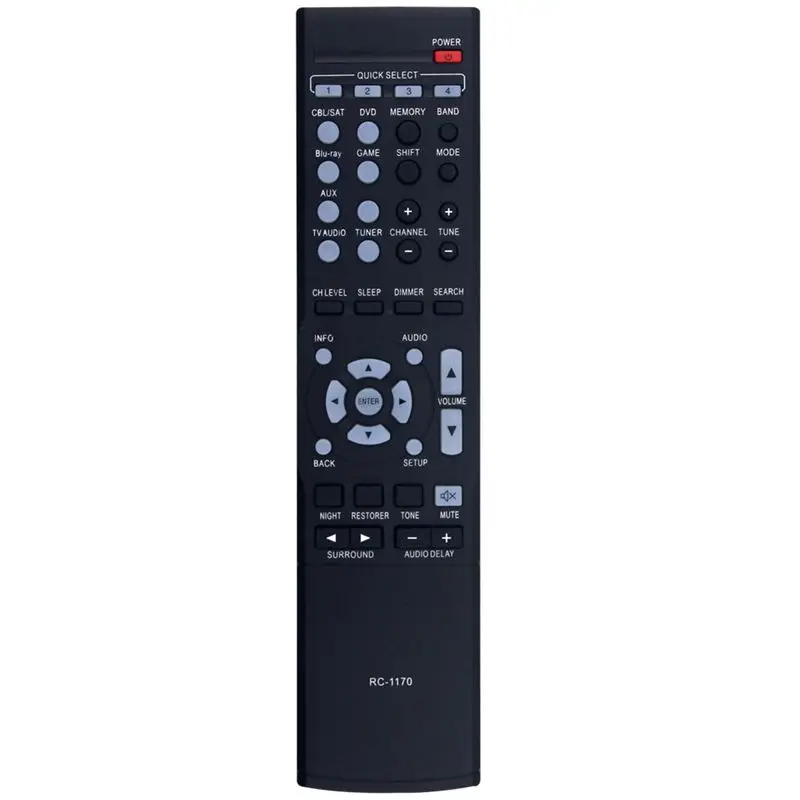 ABKN Replacement Remote Control RC-1170 for DENON AV Receiver AVR-E200 AVR-X500 AVR-1612 AVR-1622