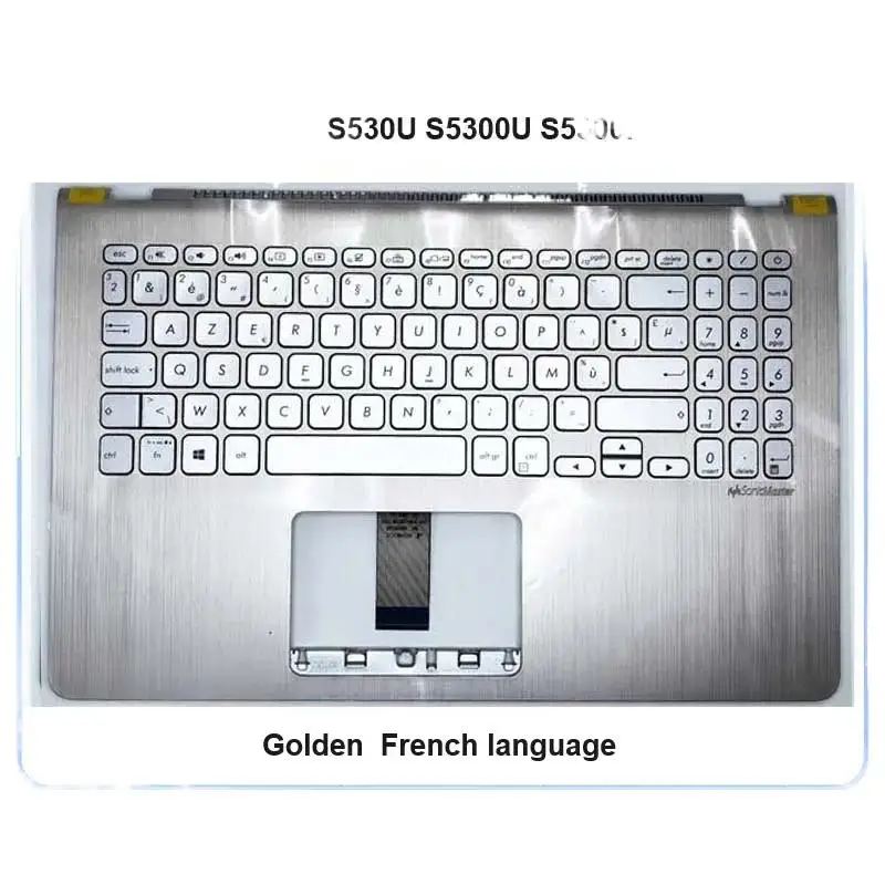 WAF New/org для Asus VivoBook S15-S5300U/F S530 S530U S5300U S5300F Y5100U X530 упор для рук верхняя крышка французской клавиатуры, золотая