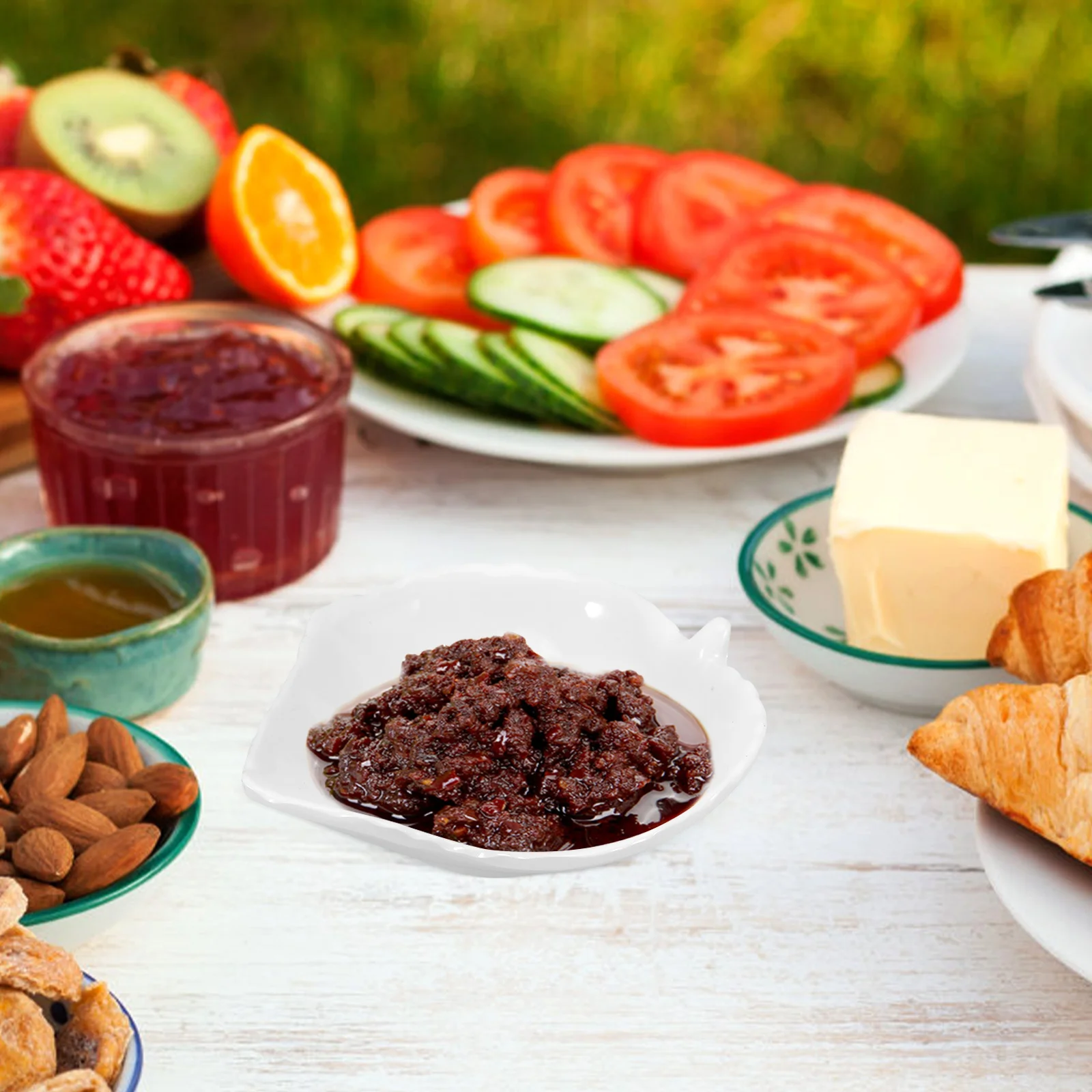 

Fruit Plate Lightweight Serving Dish for Dessert Snacks Dinner Salad Home Use Food Plate Serving Dish Kitchen Plates