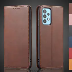 Magnetic attraction Leather Case for Samsung Galaxy A72 A725F A725M Holster Flip Cover Case Wallet Phone Bags Capa Fundas Coque