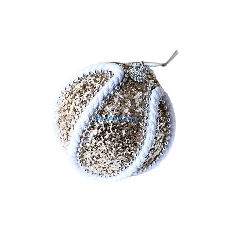 

U2JC Holiday Decoration Ball Resin Crafted Christmas Ornament Colorful Designs Sphere Ornament Perfect For Gift Wrapping