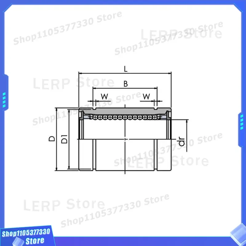 MYT LM180UU Linear Ball Bearing 180mm Inner Diameter Large Size Motion Bushing for CNC Machine Industrial Automation Parts