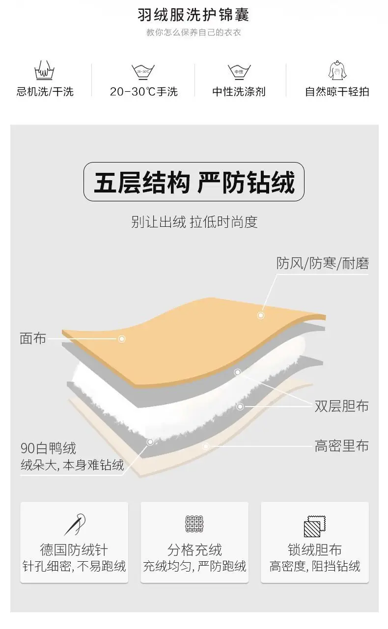 Winter new trend fashion down jacket loose and versatile comfortable warm stand-up collar down jacket