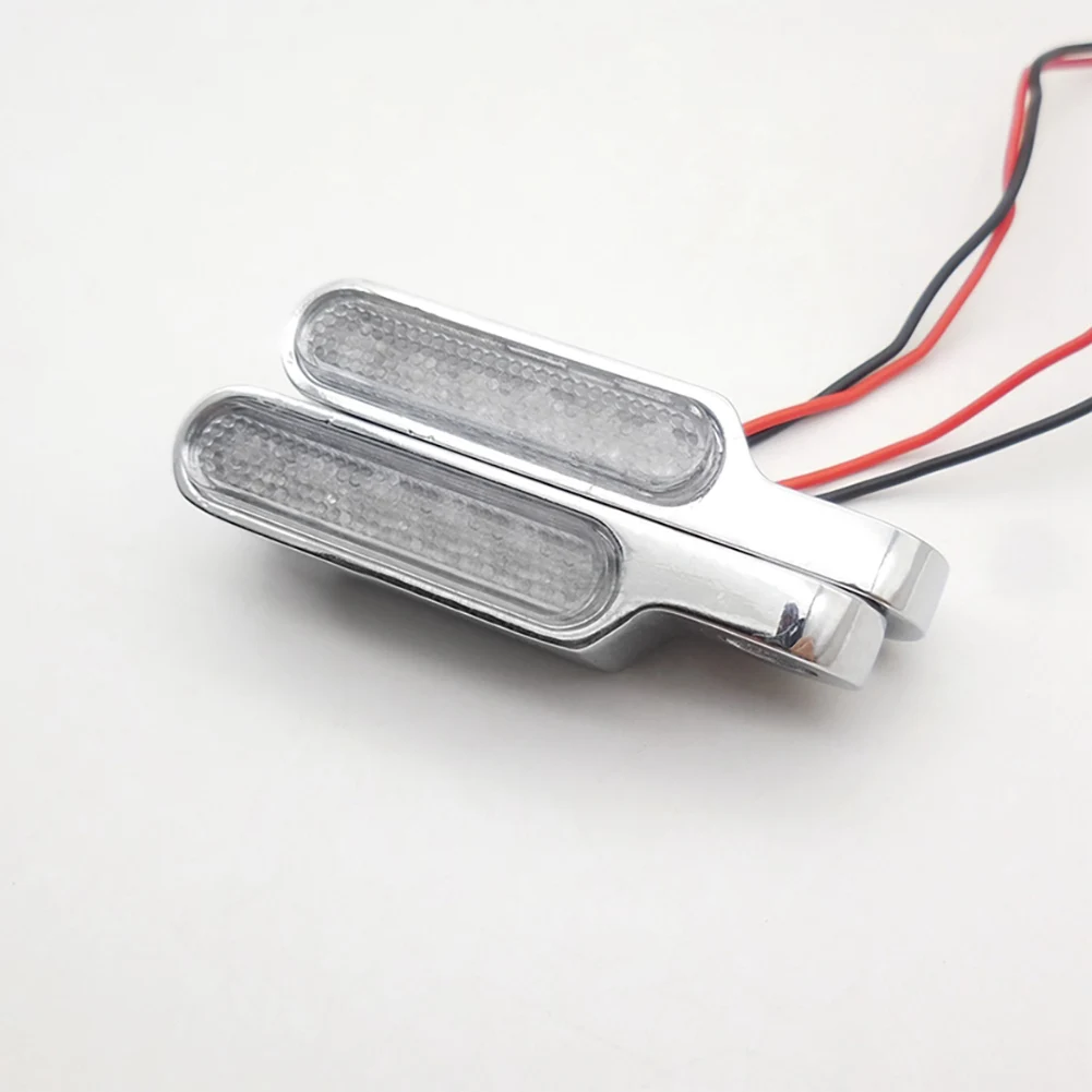 بيع 2 قطعة 12 فولت دراجة نارية المقود بدوره إشارات دواسة فرامل جبل أضواء مؤشر LED صغيرة العنبر اكسسوارات السيارات دروبشيبينغ