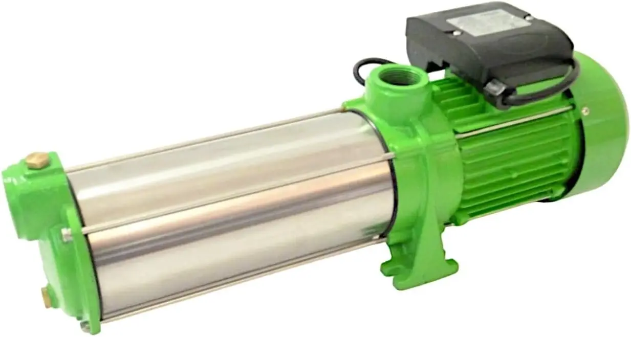JIANG DAO TIAN 2200-Watt Garden Pump with Stainless Steel Centrifugal Water Pump Semi-Automatic Control 1 Year Warranty