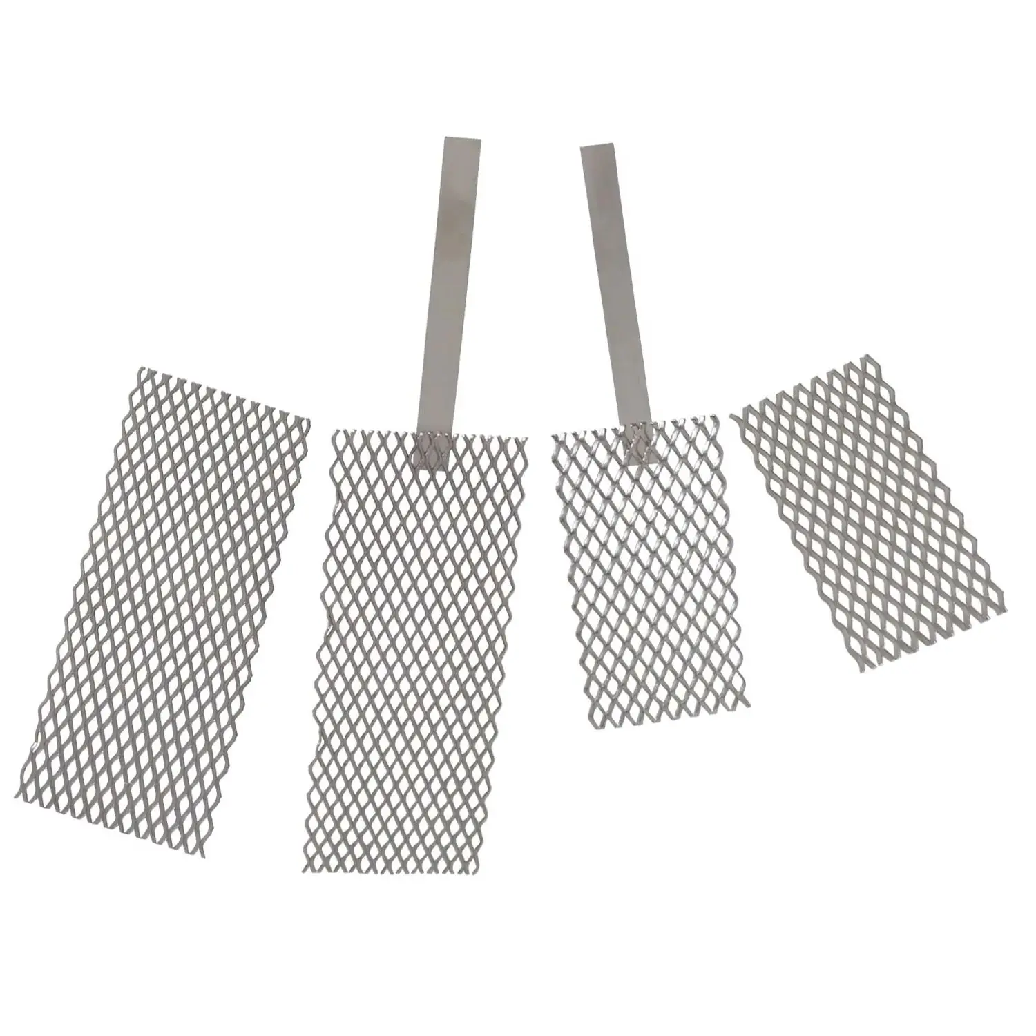 Platinum-Titanium Electroplating Electrode with Ergonomic Handle - Precision Mesh Anode for Gold/Silver Jewelry Crafting