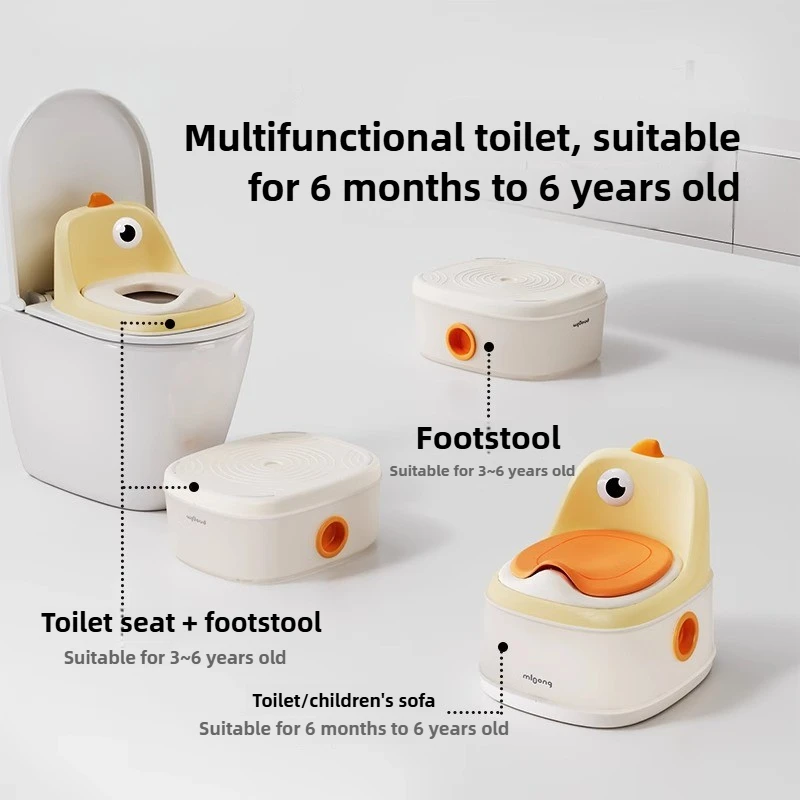3 in1 Baby Toilet Pot with Bags Potty Training Seat Portable Potty Children's Movable Bathroom Urinal Potty for Kids Toilet Seat