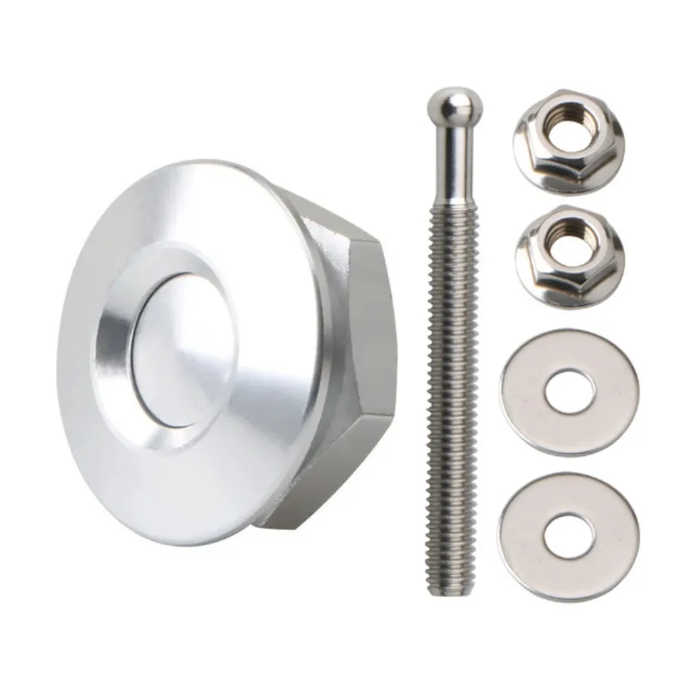 Aluminum Alloy Hood Pins Lock Clip Security Billet Hood Lock Security Straps 25mm Mini Size Push Button Lock Car Tuning