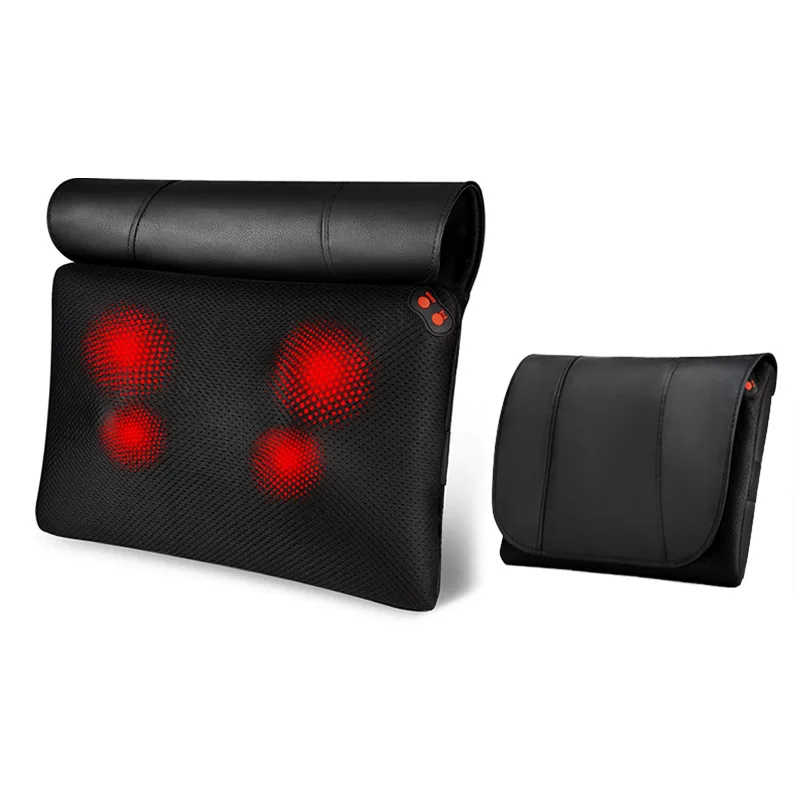 Factory Wholesale Home Cervical Neck Shoulder Back Waist Electric Massager Soothing Tool Pillow Lightweight