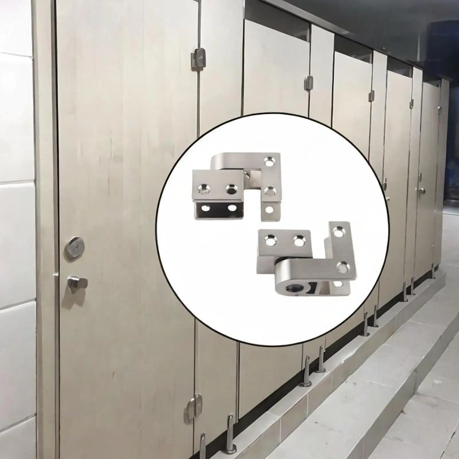 

Toilet Partition Hinges Gate Hinge Easy to Install Attachment for Bathroom Shopping Mall