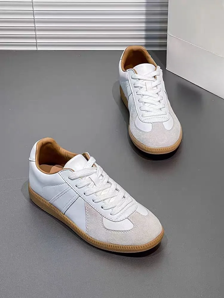 2024 new fashionable and comfortable white sport shoes Forrest Gump classic cricket shoes