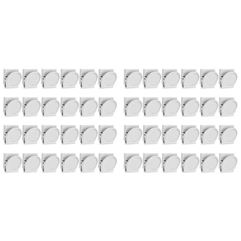 rabit-as59~-magnetic-clips-48-pcs-fridge-magnet-whiteboard-magnets-metal-clips-refrigerator-magnets-magnet-clips-white