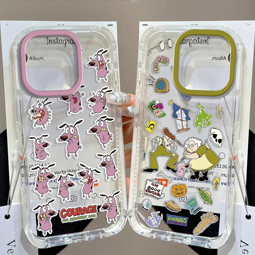Fun Courages Cowardlys Dog Phone Case For Samsung Galaxy A27 A37 A57 A16 A07 A17 A36 A26 A56 A55 A35 A25 A15 A54 A24 A14 4G 5G