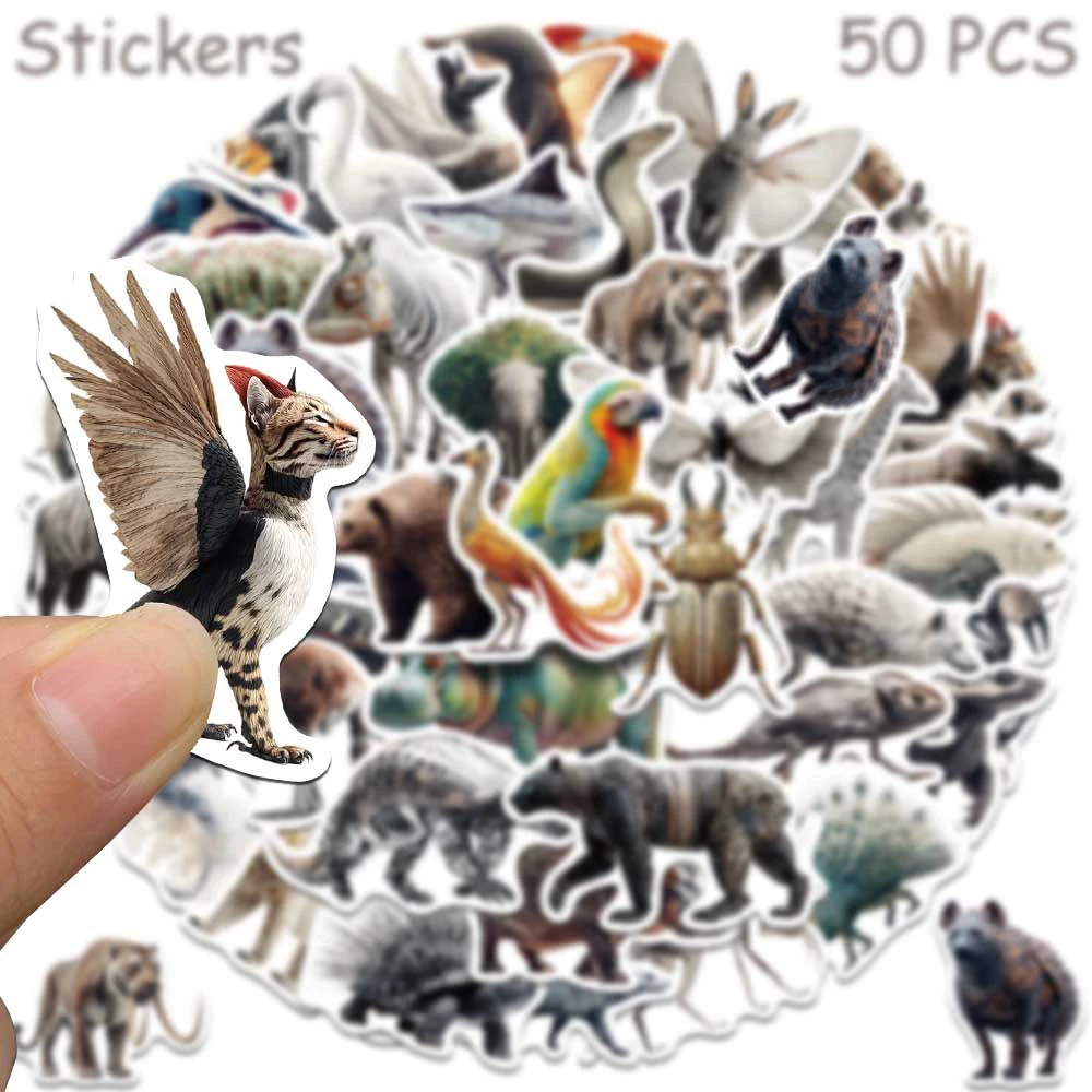

10/30/50pcs Creative Animal Zebra Phantom Stickers Abstract Graffiti Decals DIY Motorcycle Laptop Diary Cool Cartoon Sticker Toy