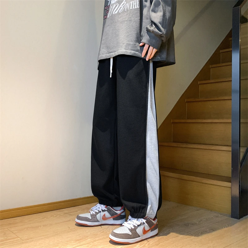 Big Size Men Pants High Quality Brands Sport Trousers Jogger Man New in Korean Popular Clothes Baggy Casual Harem Men's Clothing