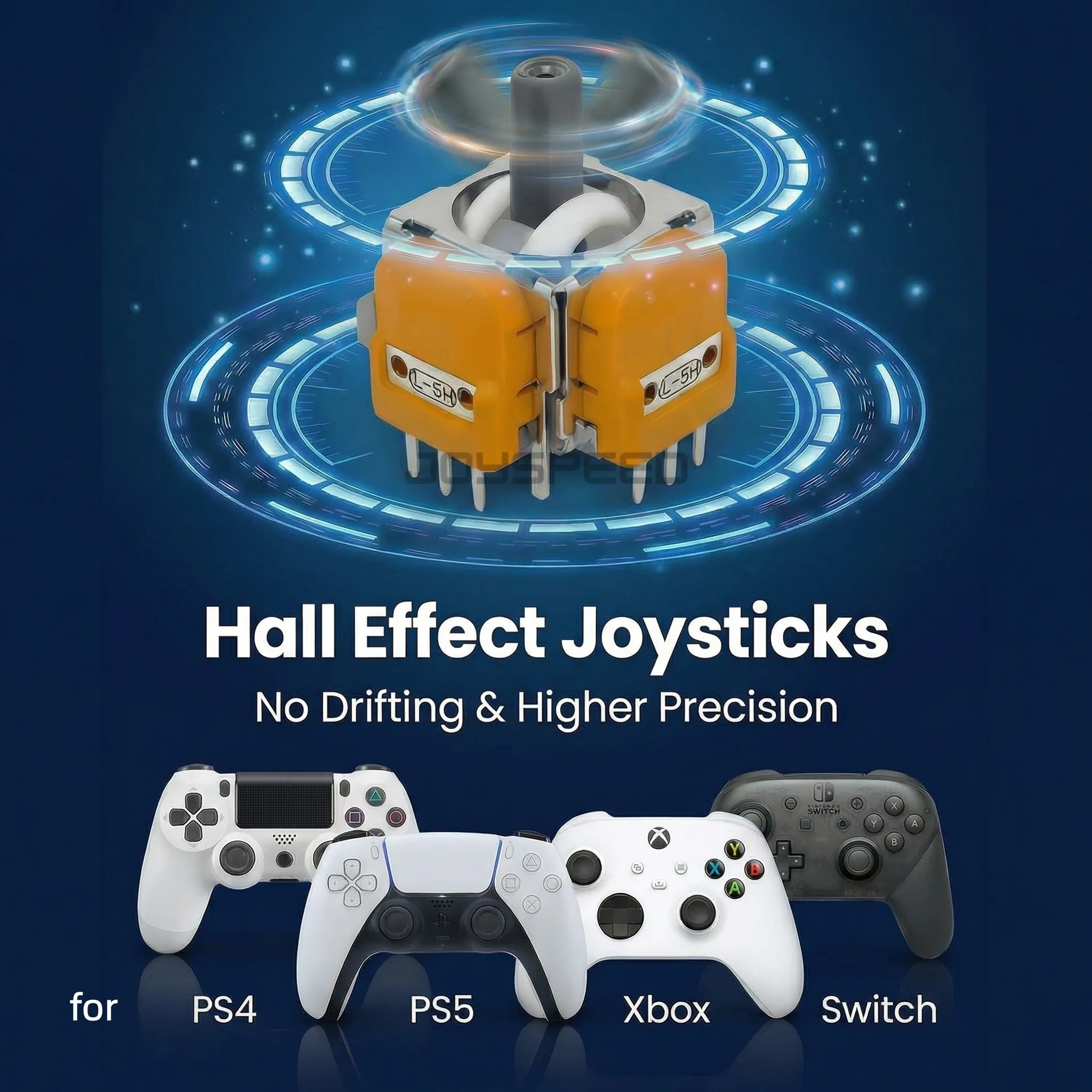 2/10pcs Hall Effect Joystick for PS5 DualSense PS4 Controller Analog Stick for Edge Module Xbox Series Switch Pro Repair Parts