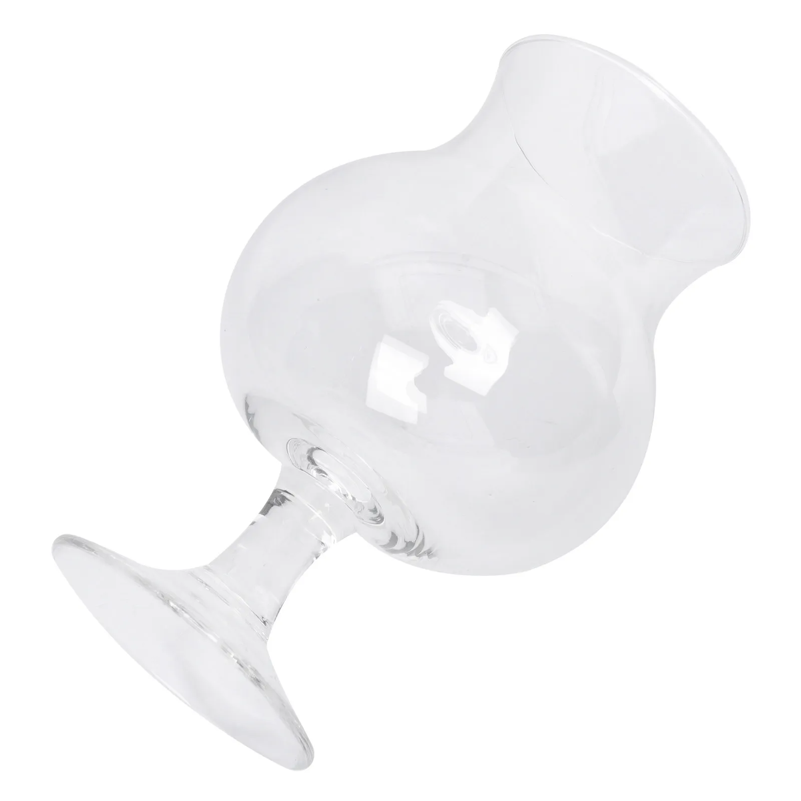Tulip Shaped Footed Whiskey Tasting Cup Premium High-Grade Transparent Glass Wine Smelling Cup for Bar Party Candlelight Dinner