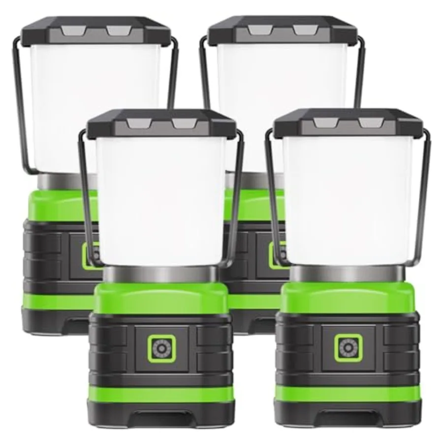 

LED Camping Lantern Battery Powered LED Lights Camping Essentials Portable Lanterns Flishlights for Emergency Hurricanes Outdoo