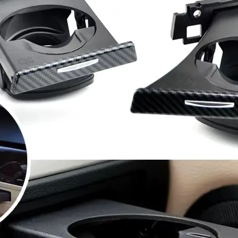 Left Side Car Drink Cup Holder For BMW E90 E91 3 Series 318I 325I 328I Black Beige Grey Center Console Cup Holder