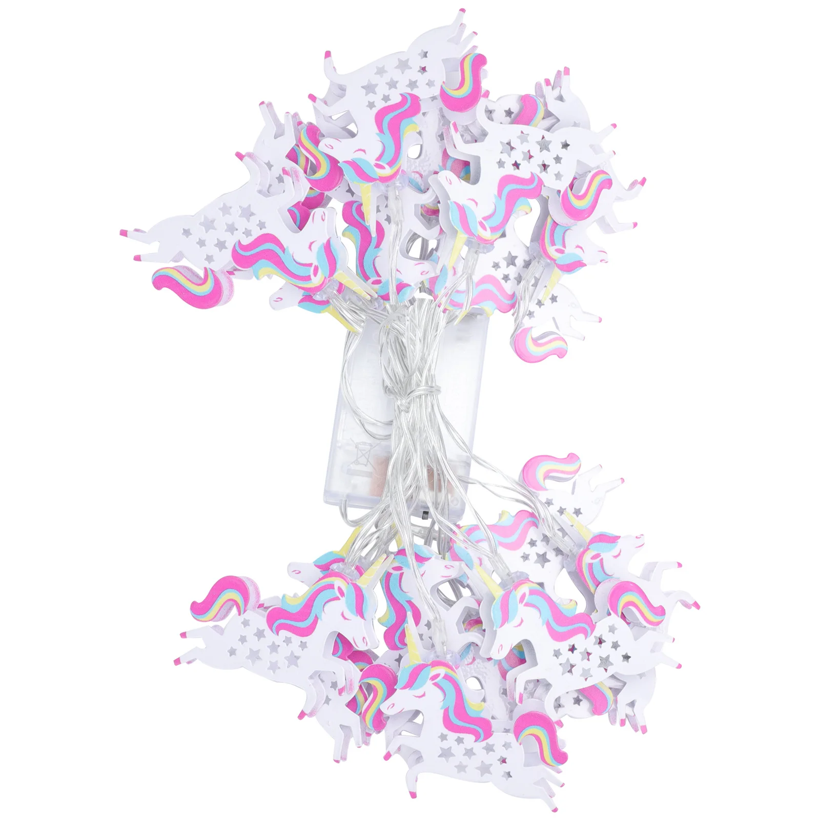 1 مجموعة 1 مجموعة يونيكورن سلسلة الحديد عيد الميلاد ضوء الليل للمنزل غرفة جدار نافذة الطابق ديكور حفلة عطلة ضوء حزام