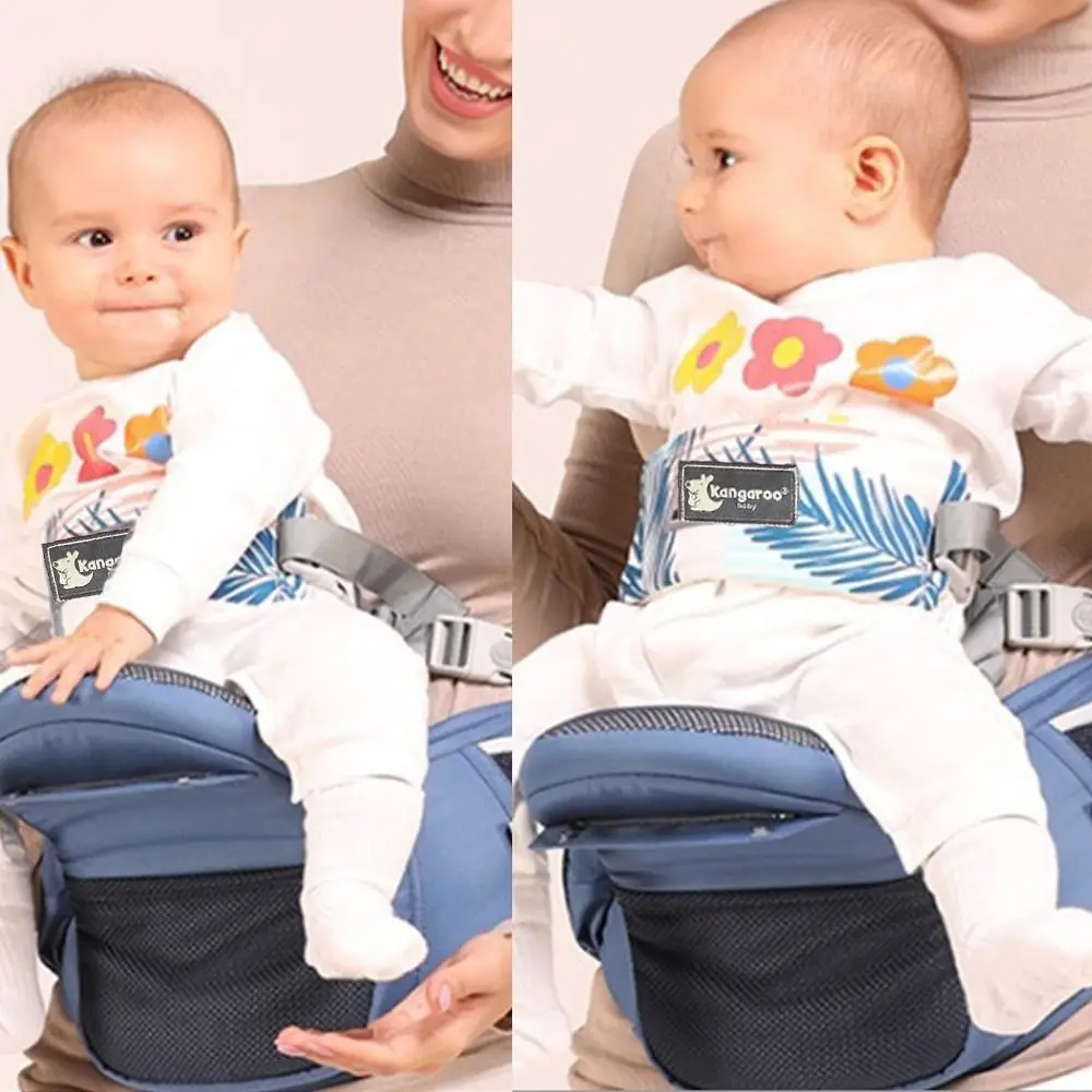 Portabebés de diseño ergonómico, bolsa de almacenamiento ajustable, taburete de cintura para bebé, bolsa de canguro infantil, tipo de sujeción Horizontal