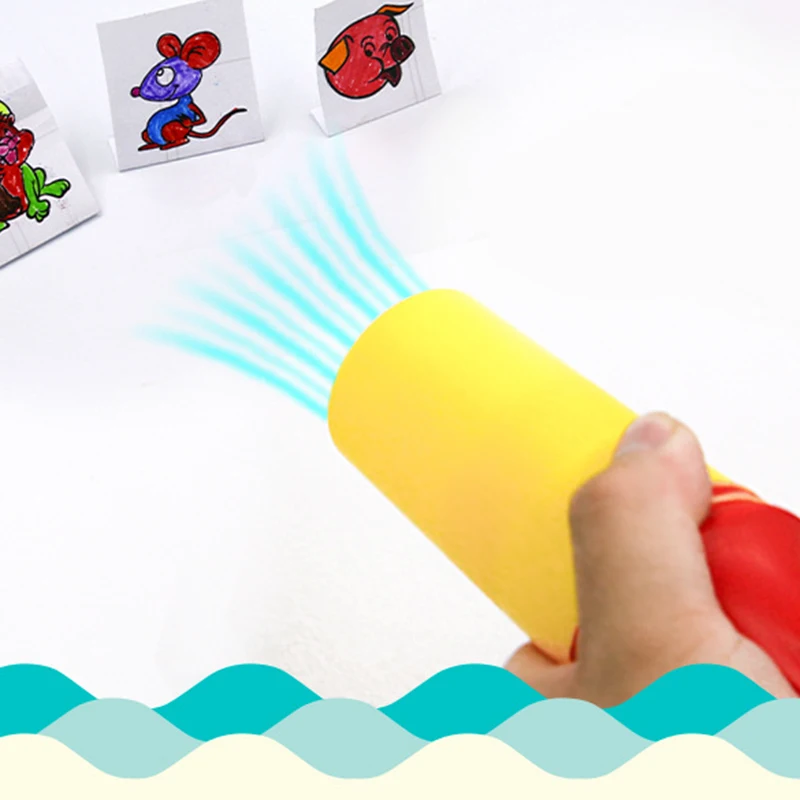 1 مجموعة مضحك اليدوية DIY بها بنفسك لعبة مدفع الهواء مواد تجربة العلوم الإبداعية طالب وسائل تعليمية الأطفال متعة الإنتاج هدية #3