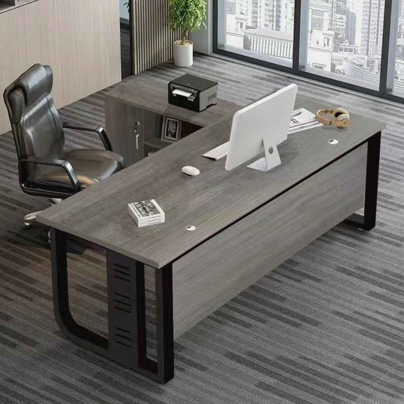 Desk Simple Modern Boss Office Supervisor Desktop Computer and Chair Combination General Manager Desk