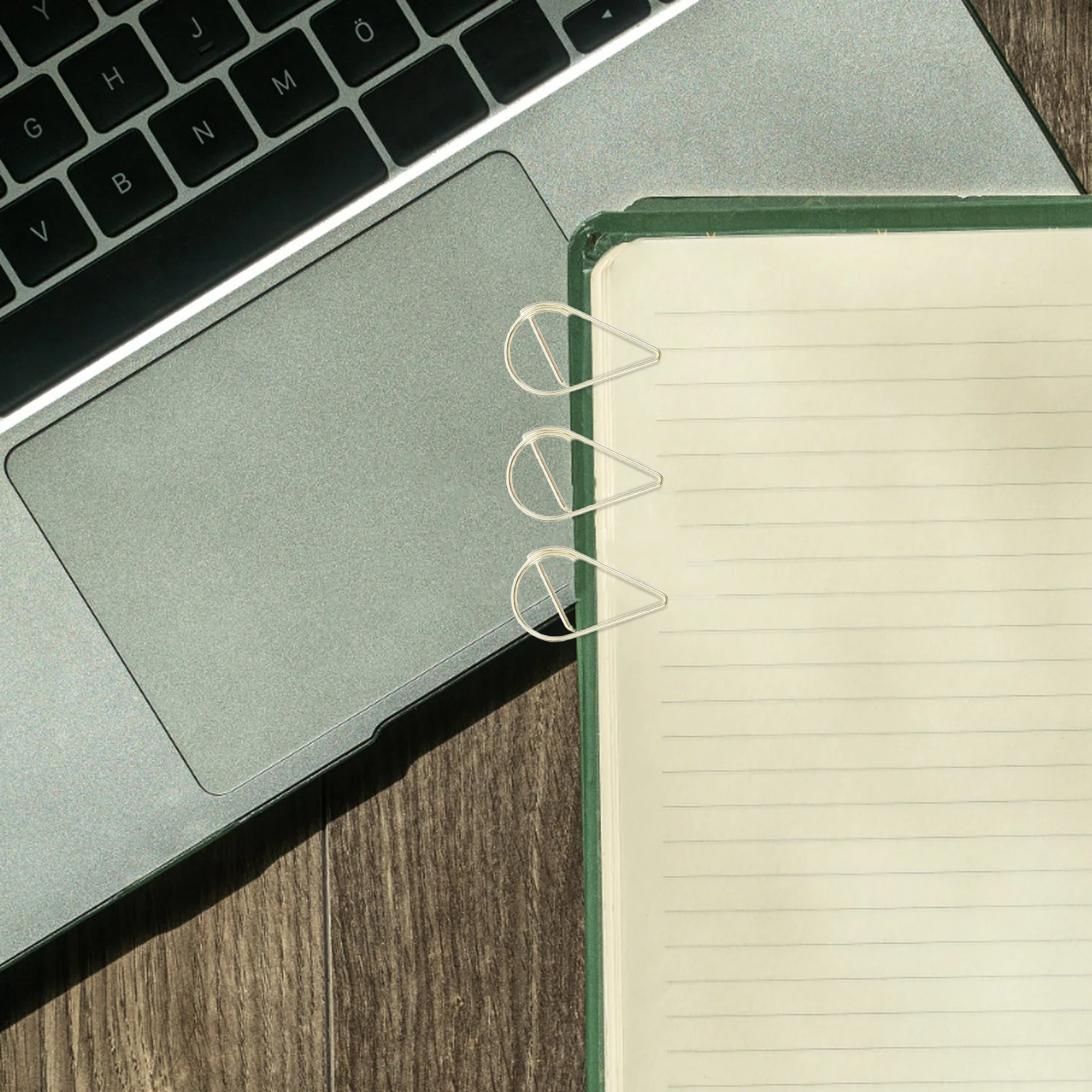 100pcs Waterdrop Paper Clips Metal Teardrop File Clips For Document Office Supplies Multiuse School Paper Clamp