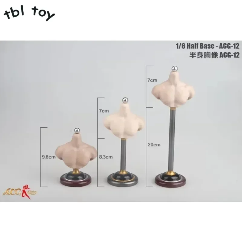 ACGTOYS 1/6 مقياس عمل الشكل نصف الجسم تمثال نصفي حامل قاعدة رئيس نحت قاعدة نموذج ل 12 بوصة الجندي رئيس نحت