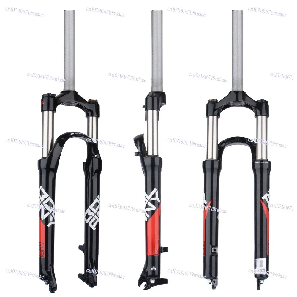 Mountain bike front fork 26 27.5 29 inch aluminum alloy shock absorbing shoulder control locking mechanical fork XC - view 5