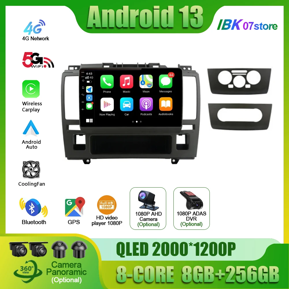 

For Nissan Tiida C11 2004 - 2013 Car Radio Multimedia Video Player Navigation 4G GPS CarPlay Apple 2din Android Auto Screen
