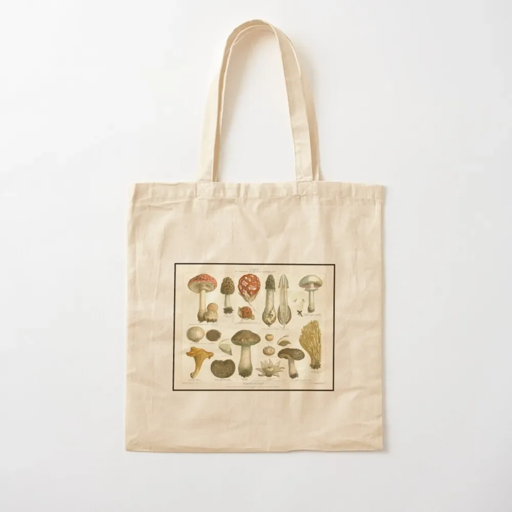 

Vintage Mushroom Tote Bag Fabric bag Woman shopper bag large size bags