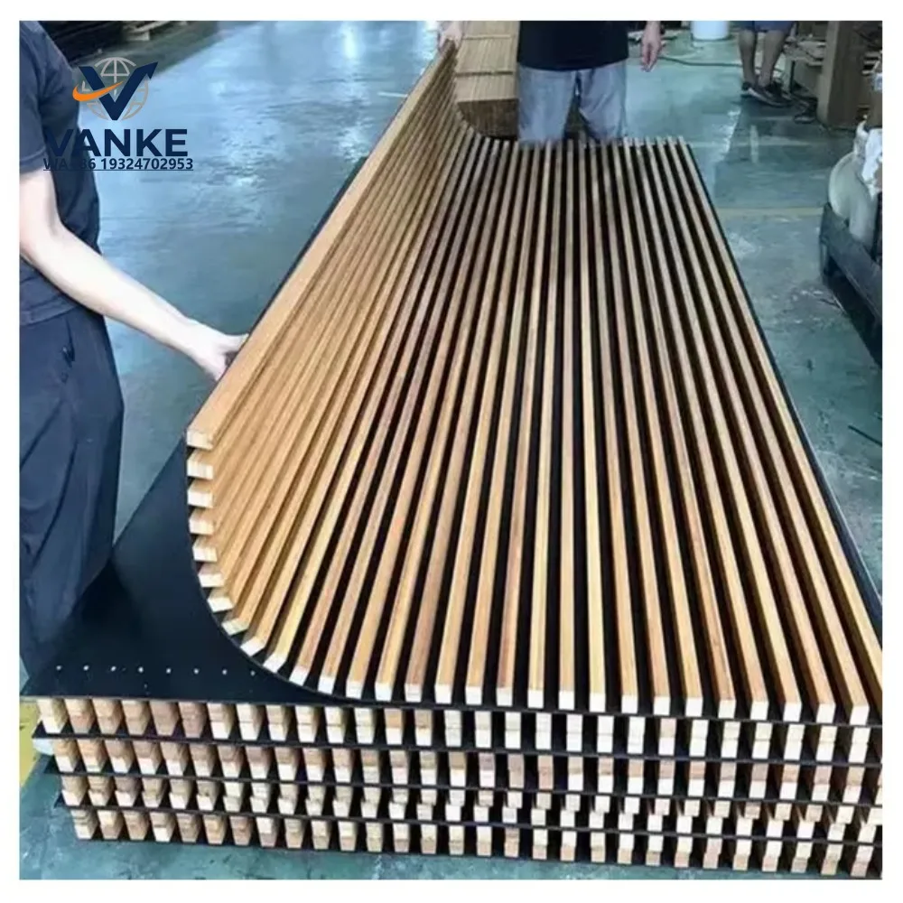 Oak surface polyester fiber sound insulation wall panel sound insulation board wood board