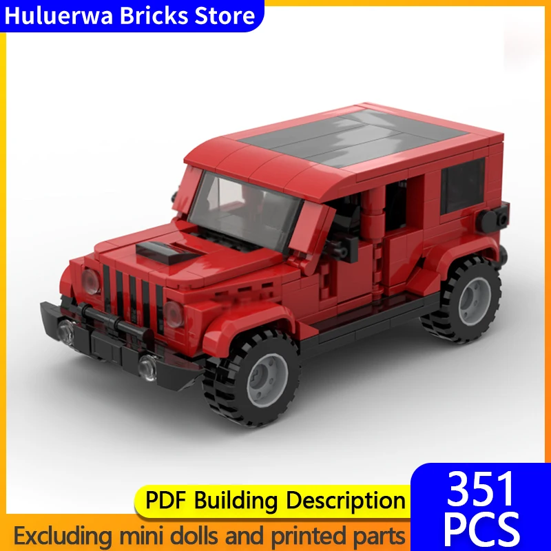 

Модель скоростного гиперкара MOC, строительные кирпичи Wrangler JL, внедорожник, модульная технология, подарки, праздник, сборка, детские игрушки