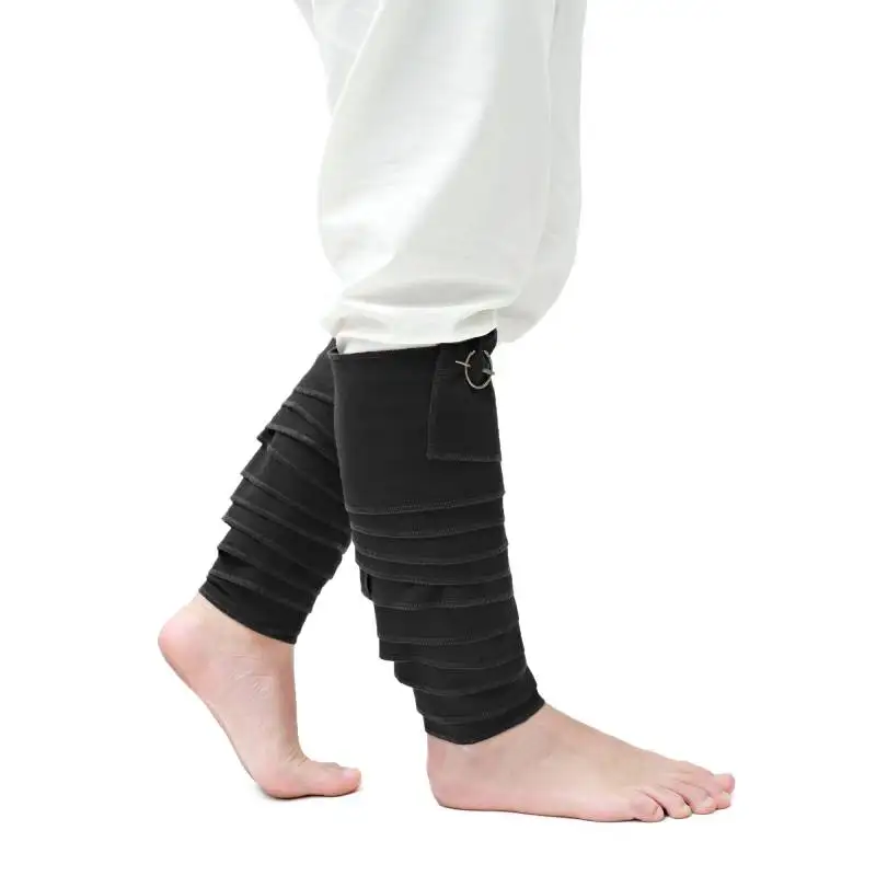 Średniowieczny łydka Wrap Balder Set średniowieczny LARP SCA Viking Putties nogi okłady z klamrami Vintage Mens Pirate akcesoria do kostiumów