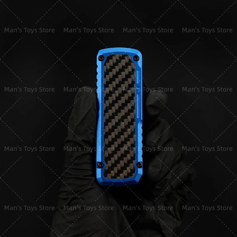 

Нож OTF Tech BK DE с лезвием D2 для активного отдыха, кемпинга, рыбалки, с рукоятью из алюминия T6061 и карбонового волокна, портативный карманный инструмент EDC для походов