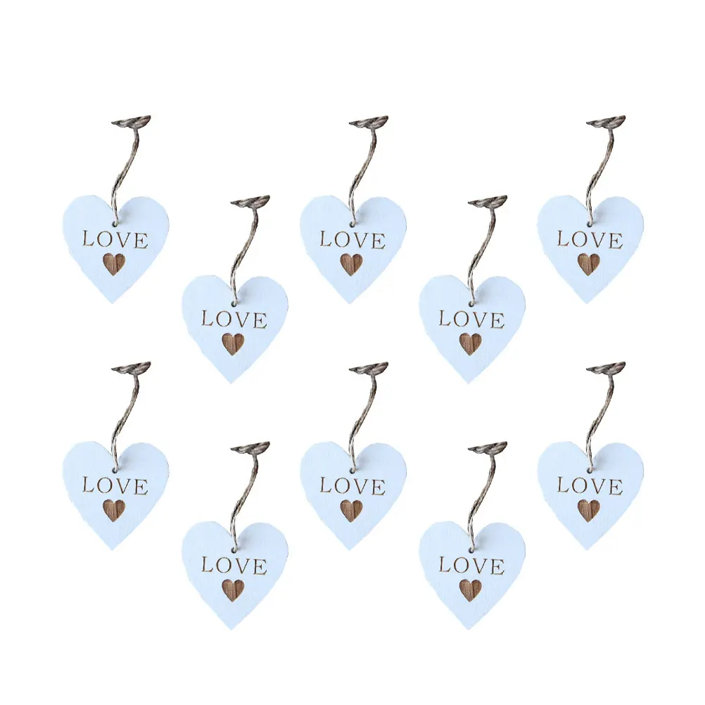 

20 Pcs Shaped Pendants H made Craft naments Diy Hanging Decorations DIY H made Valentine Decor Home Wedding Party Adornments