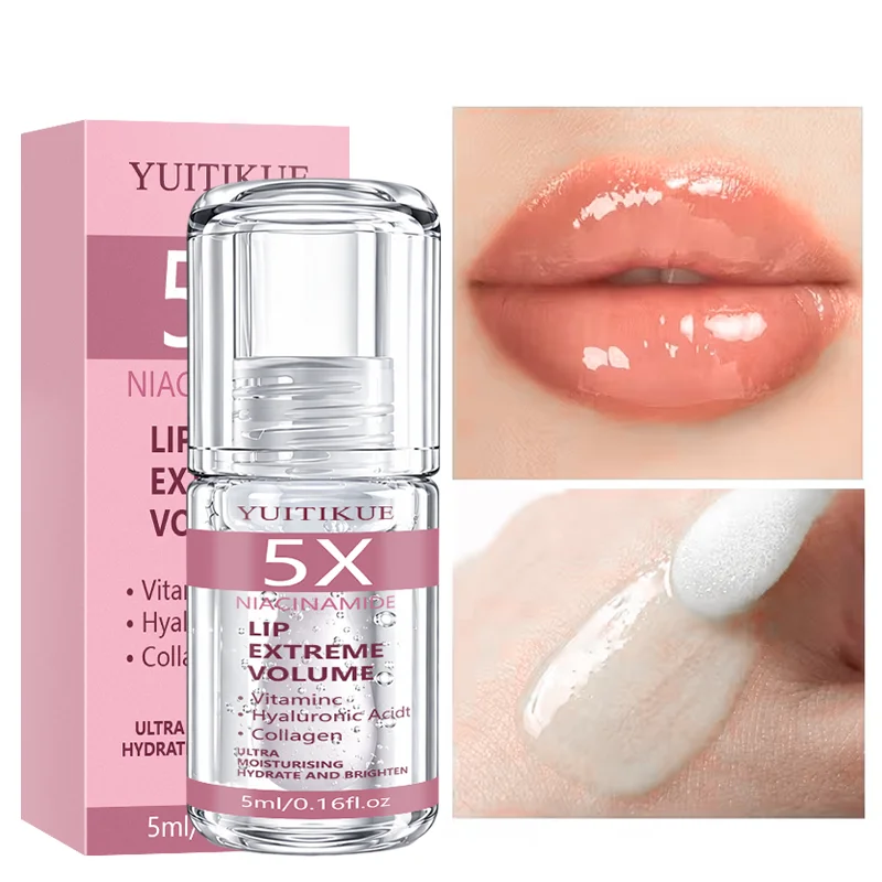 YUITIKUE 5ml Niacinamide Lip Oil - Vitamin C Hyaluronic Acid Collagen Moisturizing Lip Care