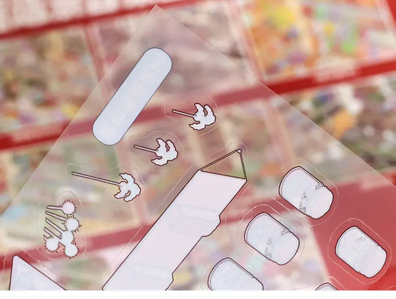 JIANQI 10in1 3D-Supermarktregal-Aufkleber, Buch, Album, Cartoon-Szene, DIY-Spielzeug, Spiel, Festival, Geburtstagsgeschenk für Kinder, Mädchen, Kinder – Detail 8