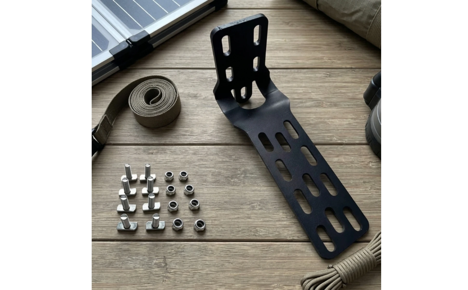 Mounting Bracket with Screws Stainless Steel L Bracket Right Angle Brace 90 Degree Strong for Overlanders, Roof Rack, Awning