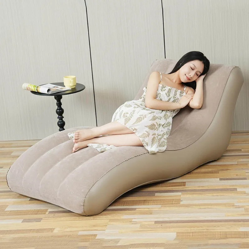 Air Pump Inflatable Leisure Office Lazyman Camping Automatic Inflatable Reclining Chair Outdoor Furniture Opblaasbaar ZYCQSF