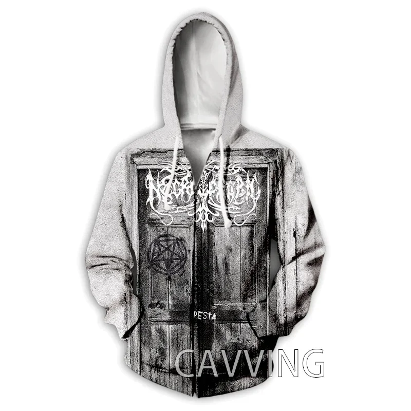 

New Fashion 3D Print Necrophobic Band Zipper Hoodies Zip Up Hooded Sweatshirts Harajuku Hoodie Hip Hop Sweatshirts