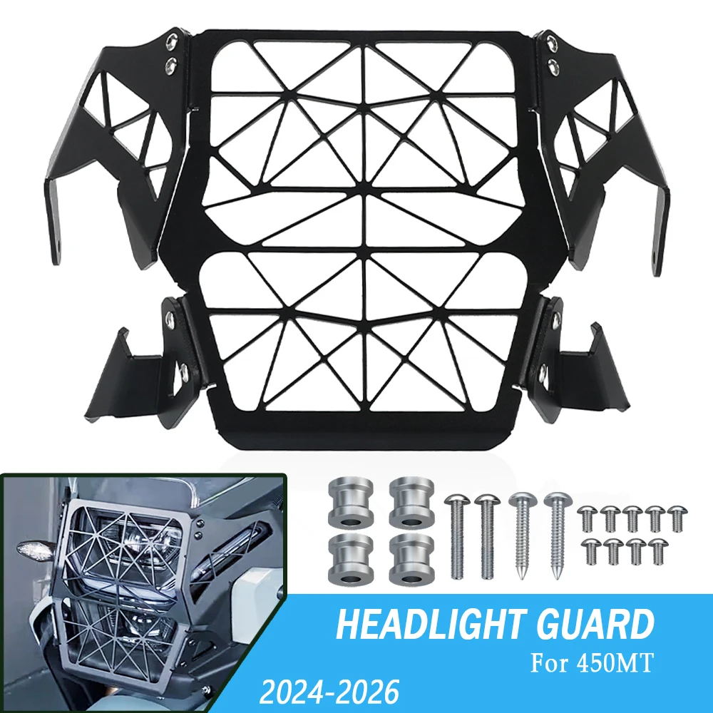 

Headlamp Front Light Cover Protection For CFMOTO 450MT CF MOTO 450 MT MT450 2024 Motorcycle Headlight Grilles Guard Protector