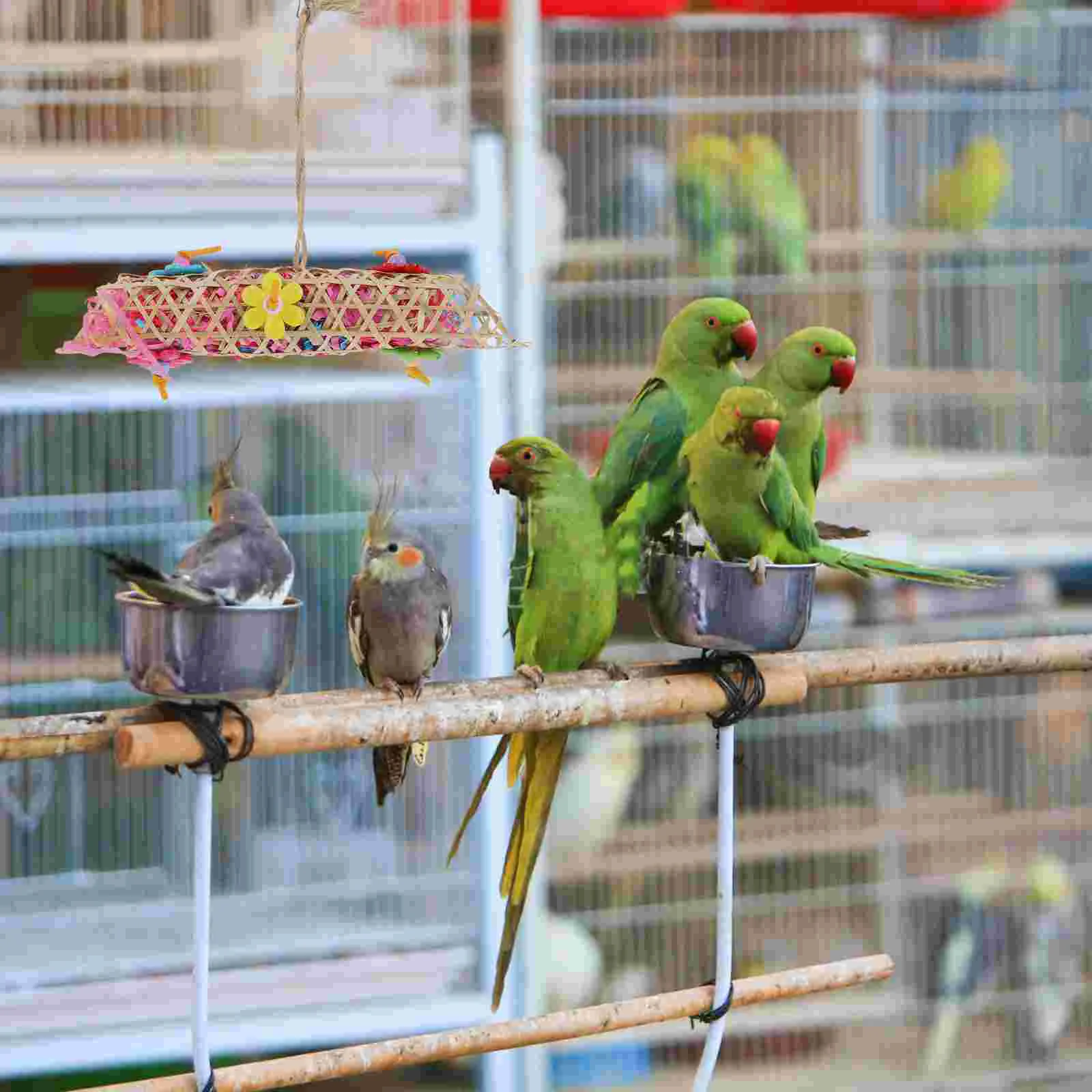 Parrot Chewing Toy Swing Biting Playthings Bite Parrots Standing Platform Funny Bird Rattan Balls Platforms Toys