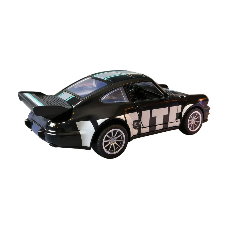 1/36 retro racing coupé alloy die-casting toy car, rewindable, with doors, collectible car model - view 6